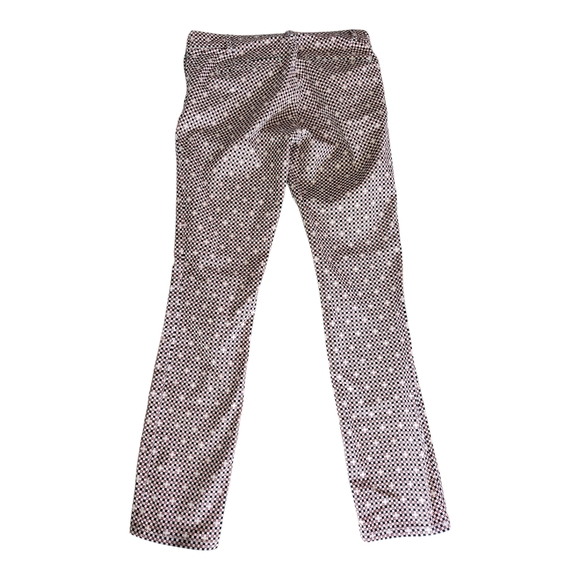 Tory Burch Patterned Straight Leg Pants – Size 28 – Cotton Stretch Blend - Picture 2 of 10